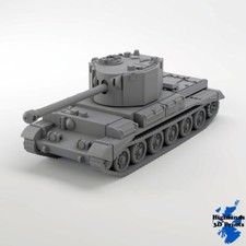 Challenger Tank WW2 Tabletop Gaming 3D Print