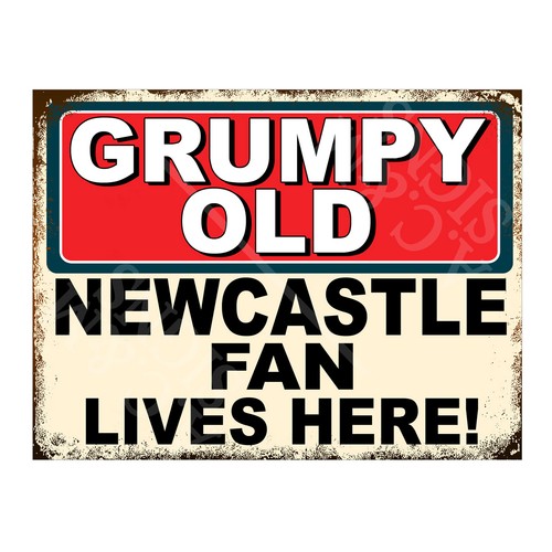 Metal sign plaque grumpy old - metal,