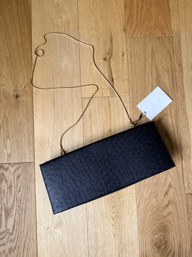 Zara black embossed long - black,
