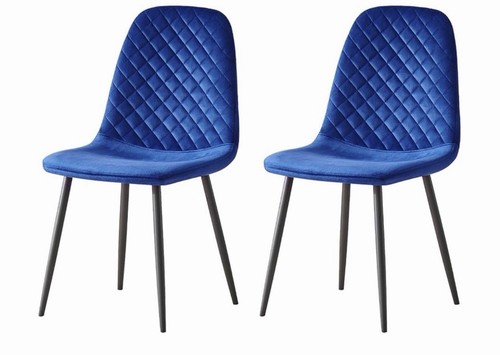 Set dining chairs velvet - of,