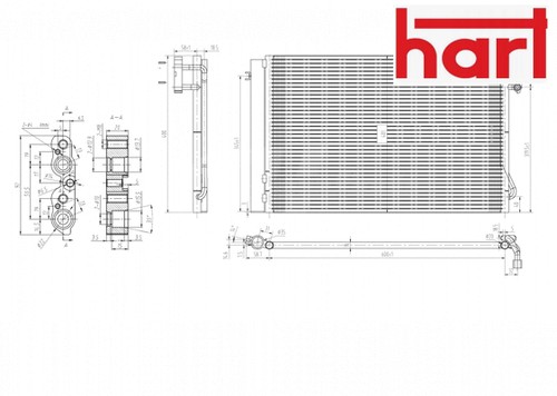 Engine condenser 608 679 - engine,