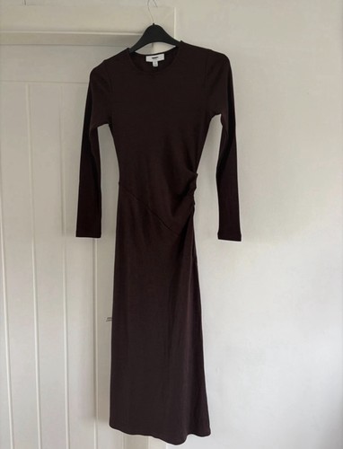 Reiss burgundy jersey - burgundy, midi