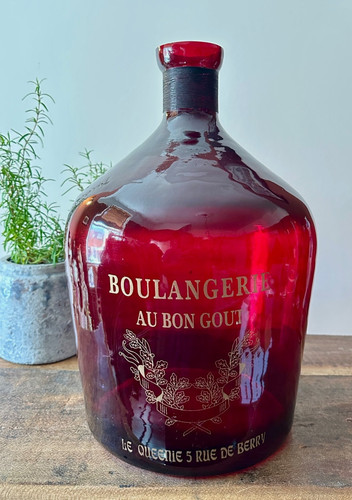 Large vintage french - large, ruby