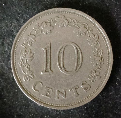 1238 malta cent coin - malta, 10