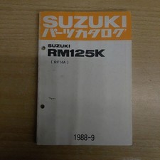 Suzuki RM125K Parts Catalog