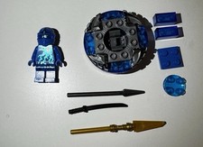 Lego Ninjago 9570 NRG Jay NJO0061 Genuine Figure Spinner & Weapons Retired Rare