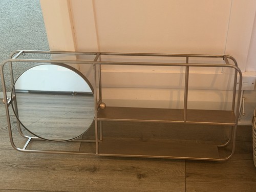Mirror and shelf hanging wall - and,