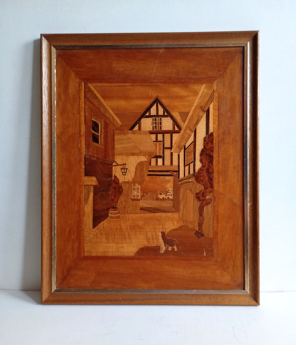 Vintage mid century - century, framed