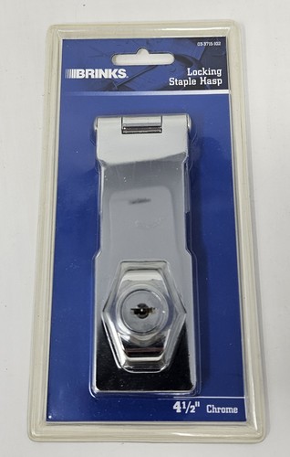 Brinks locking hasp and - and, staple