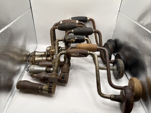Hand crank brace drill - brace,
