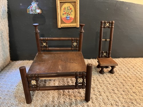 Vintage artisan wood turned - artisan,