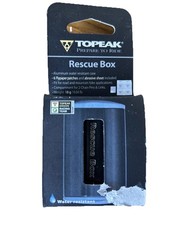 Topeak Rescue Box: Bike / Cycle / Bicycle Puncture Patch Kit in Case - Black