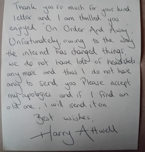 Original hand written letter - original,