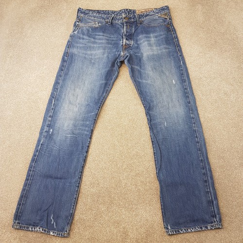 Replay mens jeans 36x32 blue - jeans,