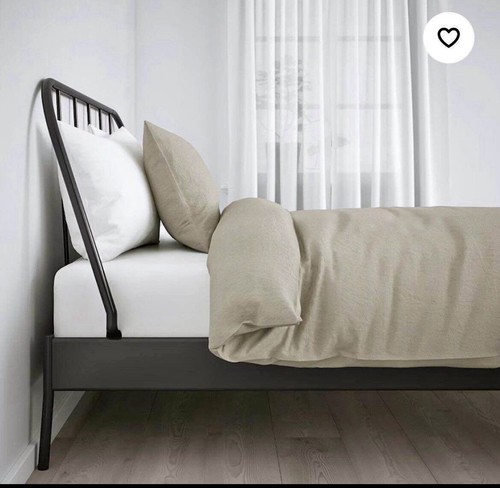 King metal platform bed frame - metal,
