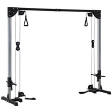 SPORTNOW Multi Home Gym Cable Pulley Crossover Machine Full Body Workout Station