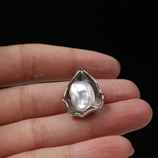 11-13 mm South Sea Baroque Natural White 18 " Pearl Necklace 18K White Gold P