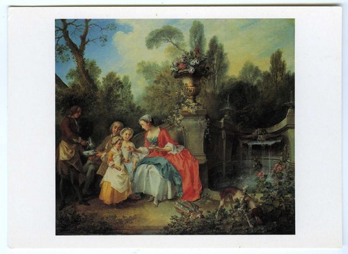 Large fine art postcard - -, lady