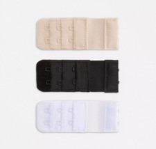 3pk Dual Hook Bra Extenders