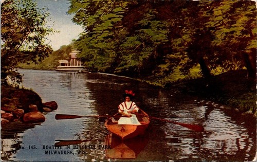Vintage postcard woman - vintage,