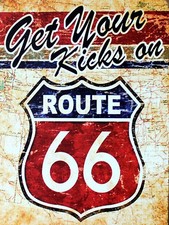 route 66, retro vintage style