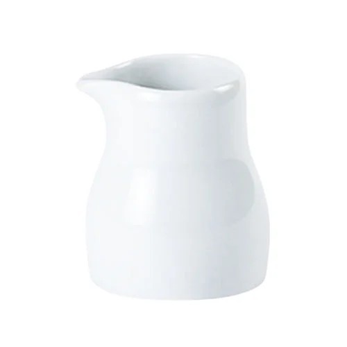 Set white ceramic milk - of, 6