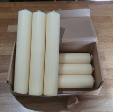 Six 300mm x 50mm CHURCH PILLAR CANDLES,  PILLAR,  WEDDING, CHRISTMAS