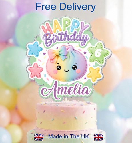 Kawaii dumpling birthday - dumpling, cake