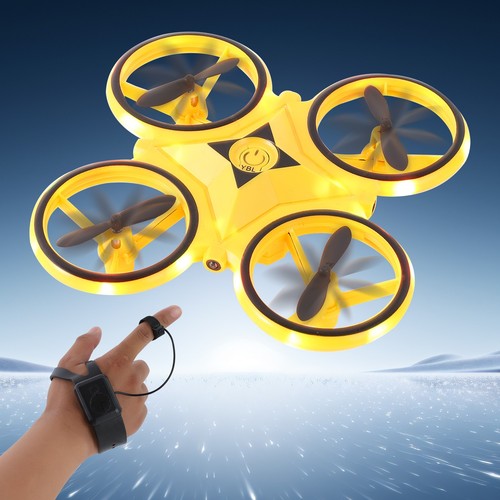 Flying aircraft quadcopter - flying,