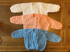 Hand Knitted Baby Cardigans