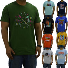 Mens Printed T Shirts Short Sleeve Cotton Crew Neck Tees Beach Top NEW S - 6XL