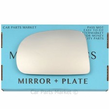 For Hyundai Atos Atoz Amica 97-08 Left passenger wing mirror glass with plate