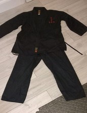 Blitz Black Kung Fu Suit Size