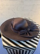 Vintage Marida Navy Hat Wide