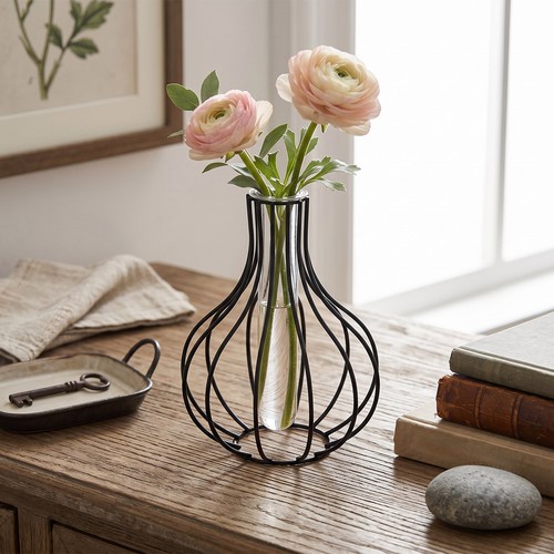 Hydroponic vase metal plant - hydroponic,