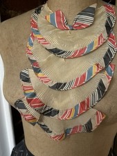 Vintage Collar Dress Front & Stripy Flounce Blouse Project Period Costume Paris
