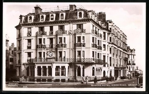 Postcard brighton queens - postcard, brighton,