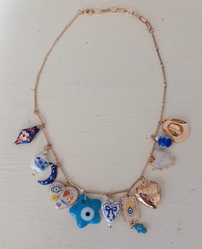 Charm necklace boho - ,