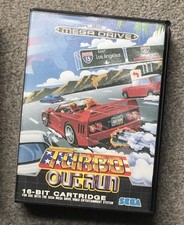 SEGA MEGA DRIVE TURBO OUTRUN GAME WITH BOX - NO MANUAL UK