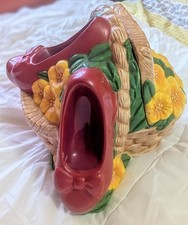 Rare item - Wizard of Oz Ruby slippers & Dorothy's basket cookie jar. 
