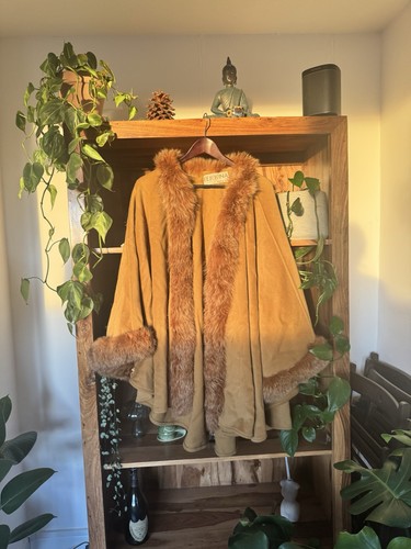 Brown fox fur - fur, poncho