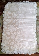 Vintage  8 x cream  Damask