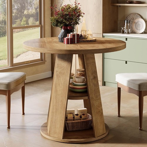 Round dining table - dining,