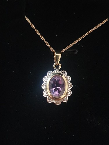 Vintage amathyst and diamond - amathyst,