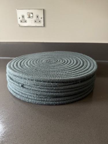 Made teal placemats - 8,