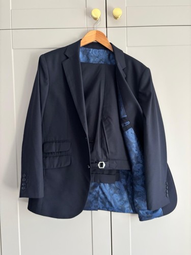 Bespoke navy wool - navy, suit