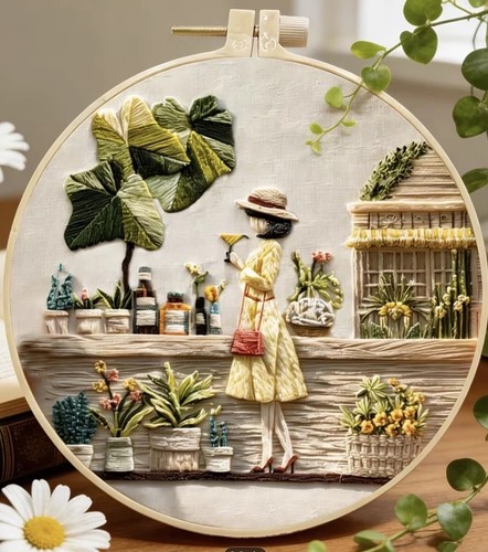 Embroidery kit cocktail hour - embroidery,