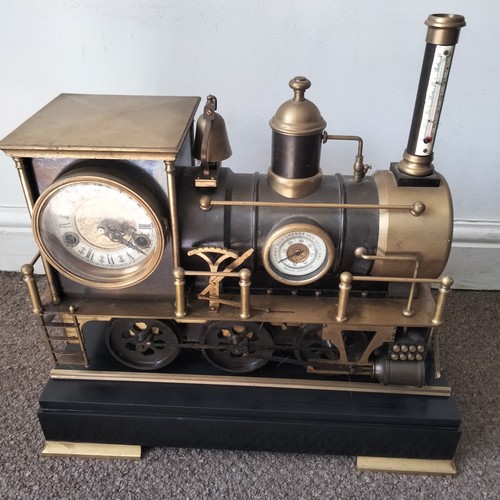 French locomotive clock day - french, 8