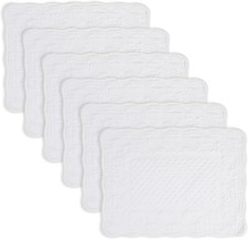 White 100% Cotton Quilted