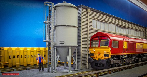 Depot sand silo with safety - with,